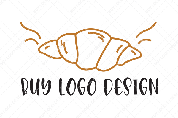 An Abstract of a Croissant Logo